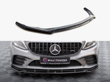Front Splitter V.2 compatible with Mercedes-AMG C43 Coupe / Sedan / Estate C205 / W205 / S205 Facelift