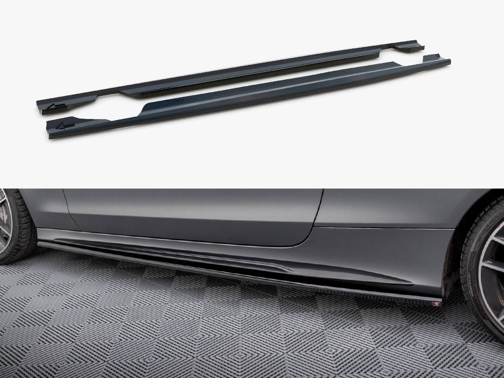 Side Skirt Diffusers compatible with Mercedes-AMG C43 Coupe / Cabrio C205 Facelift / A205 Facelift