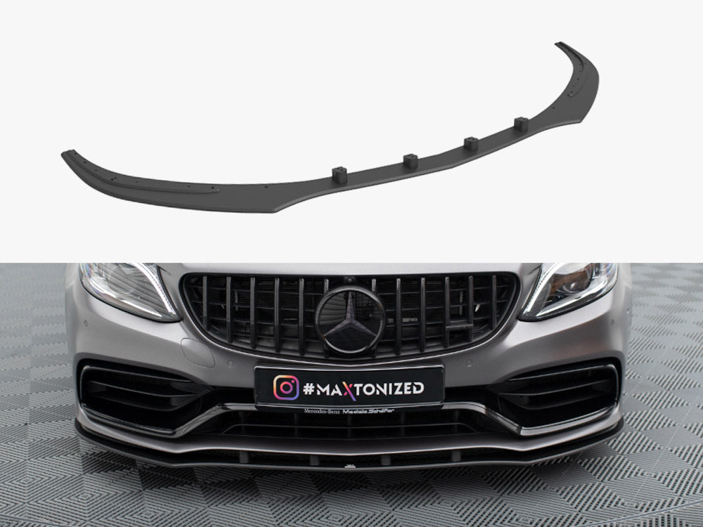 Street PRO Front Splitter compatible with Mercedes-AMG C63 Sedan / Estate W205 Facelift