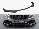 Street PRO Front Splitter + Flaps compatible with Mercedes-AMG C63 Sedan / Estate W205 Facelift