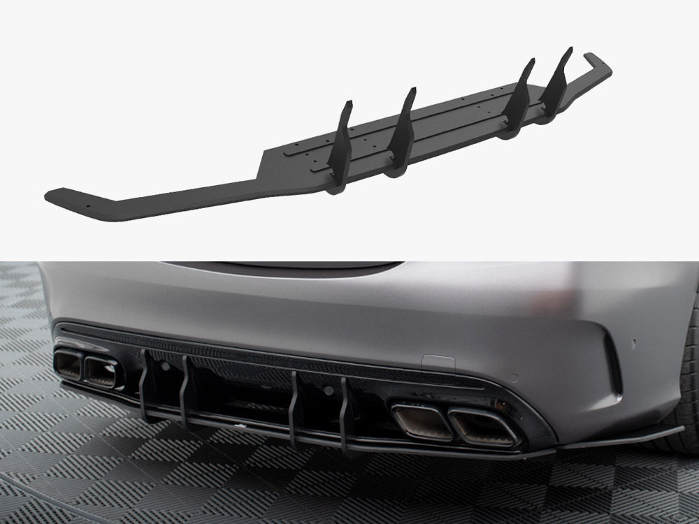 Street PRO Rear Diffuser compatible with Mercedes-AMG C63 Sedan / Estate W205 Facelift