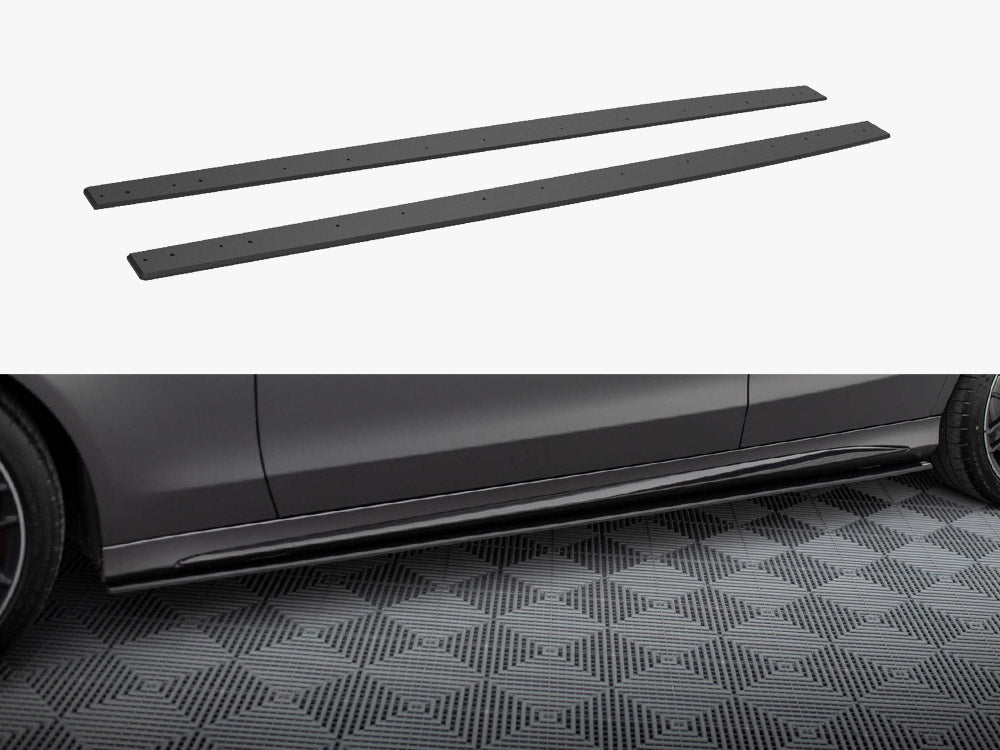 Street PRO Side Skirts Diffusers compatible with Mercedes-AMG C63 Sedan / Estate W205 Facelift