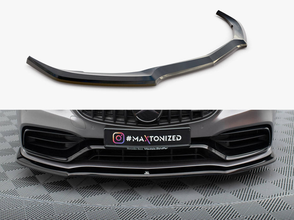 Front Splitter V.1 compatible with Mercedes-AMG C63 Sedan / Estate W205 Facelift