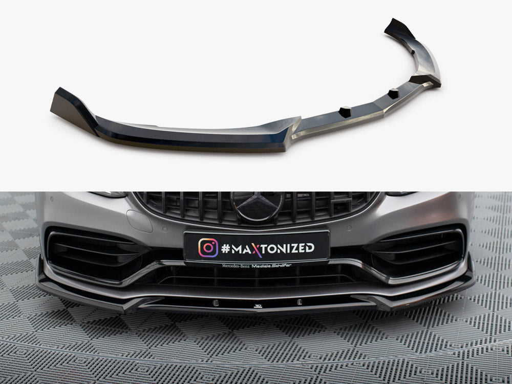 Front Splitter V.2 compatible with Mercedes-AMG C63 Sedan / Estate W205 Facelift