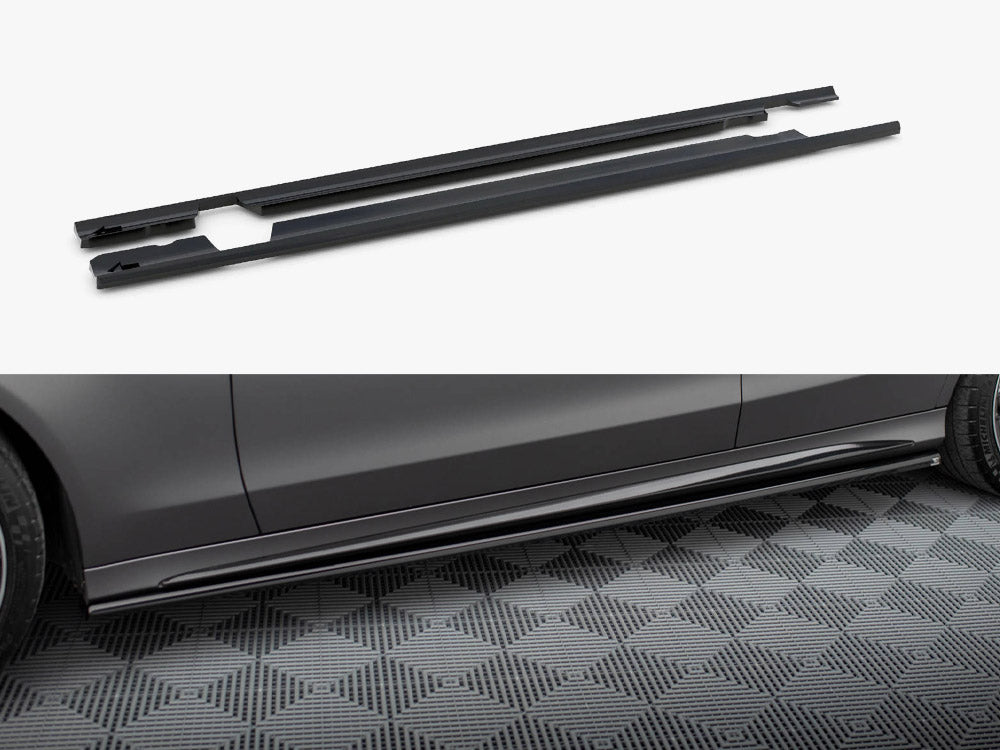 Side Skirts Diffusers compatible with Mercedes-AMG C63 Sedan / Estate W205 Facelift