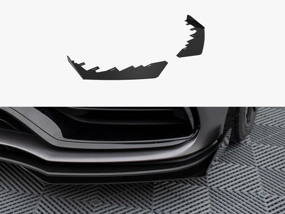 Front Flaps compatible with Mercedes-AMG C63 Sedan / Estate W205 Facelift