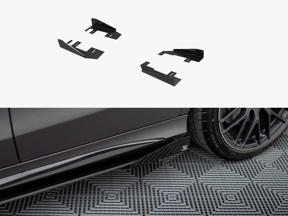 Side Flaps compatible with Mercedes-AMG C63 Sedan / Estate W205 Facelift