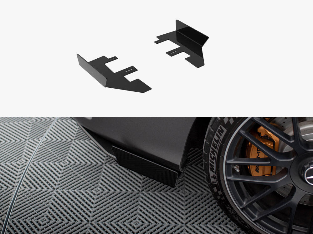 Rear Side Flaps compatible with Mercedes-AMG C63 Sedan / Estate W205 Facelift