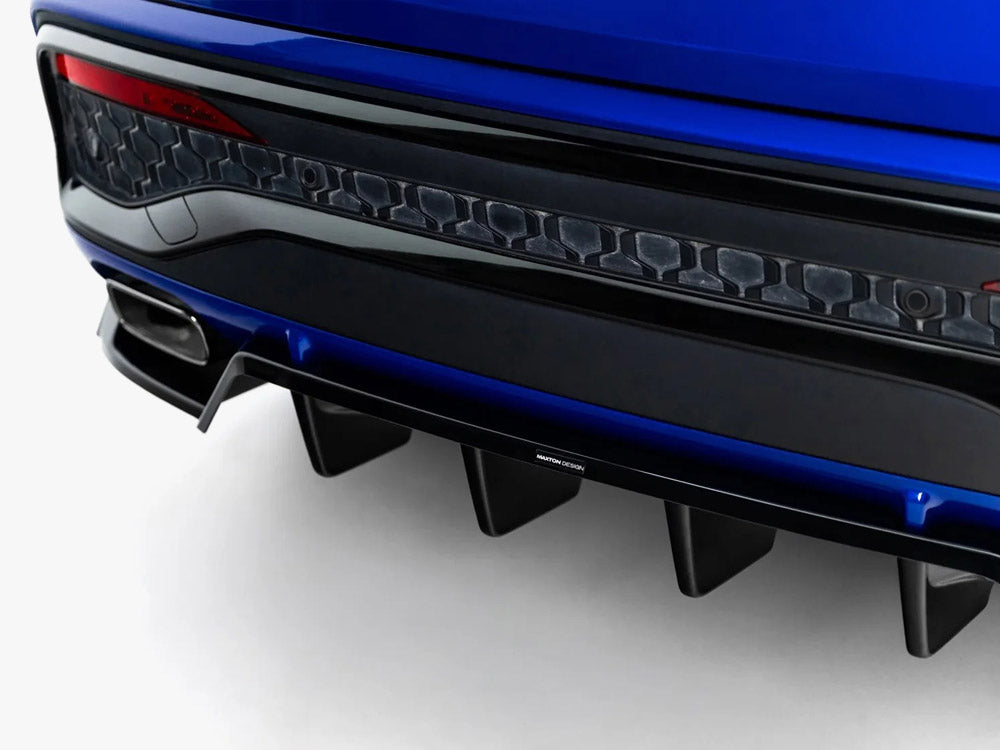 Rear Splitter (Vertical Bars) compatible with Audi Q5 S Line Sportback / SUV Mk3