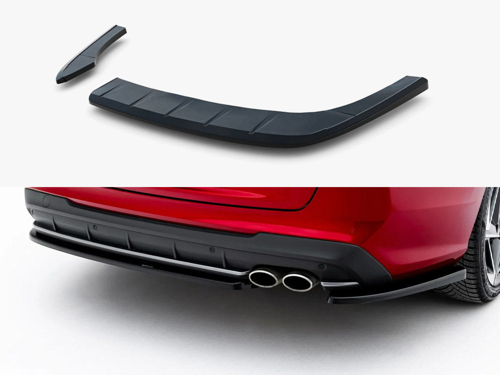 Rear Side Splitters V.1 compatible with Hyundai i30 N Line Wagon Mk3 Facelift