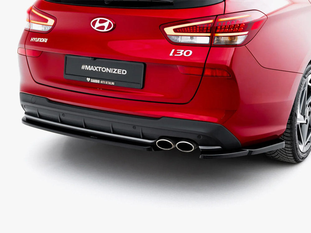 Rear Side Splitters V.2 compatible with Hyundai i30 N Line Wagon Mk3 Facelift