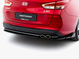 Rear Side Splitters V.2 + Flaps compatible with Hyundai i30 N Line Wagon Mk3 Facelift