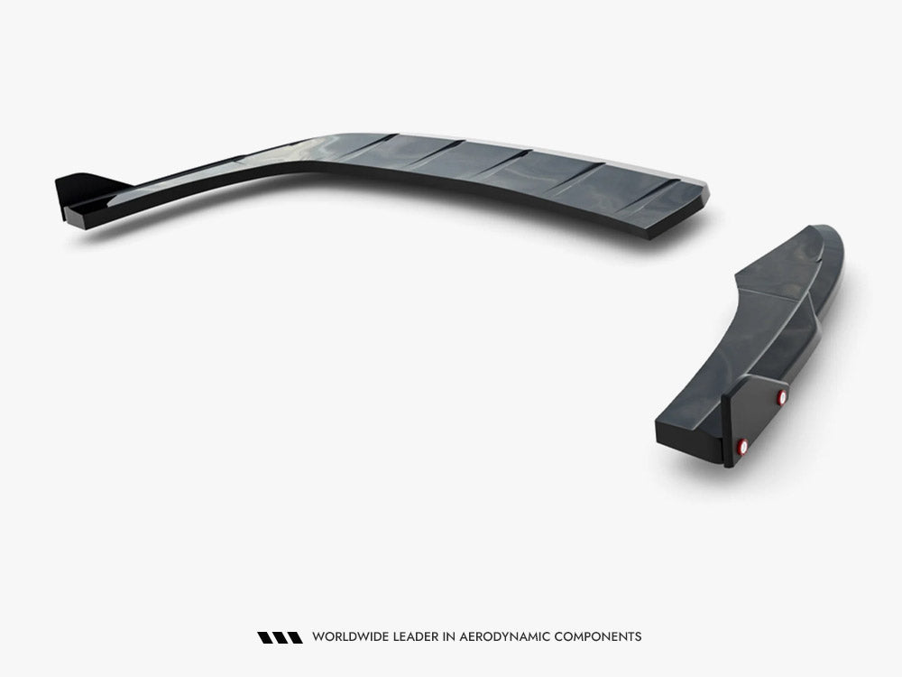 Rear Side Splitters V.2 + Flaps compatible with Hyundai i30 N Line Wagon Mk3 Facelift