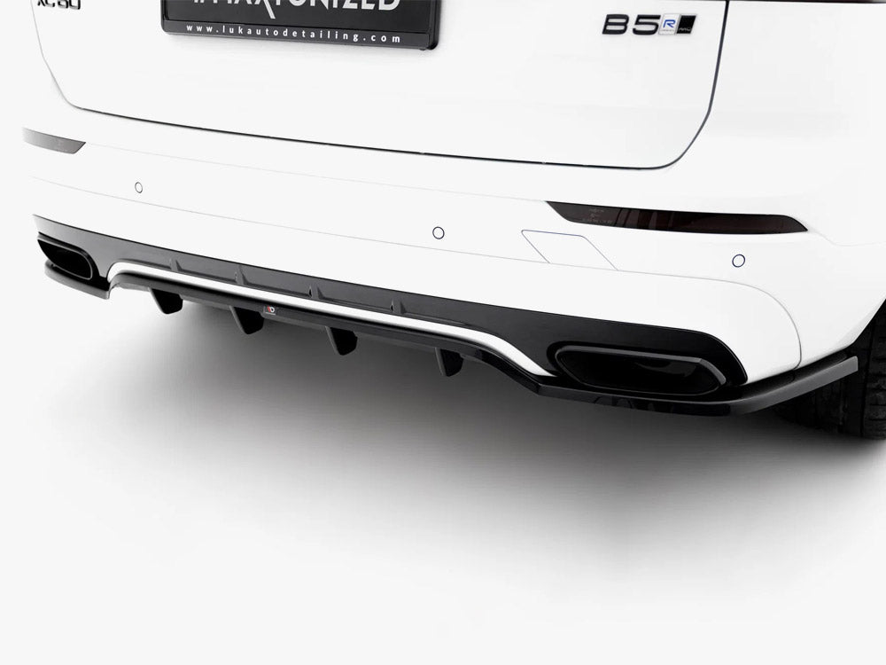 Rear Splitter (Vertical Bars) compatible with Volvo XC60 R-Design Mk2
