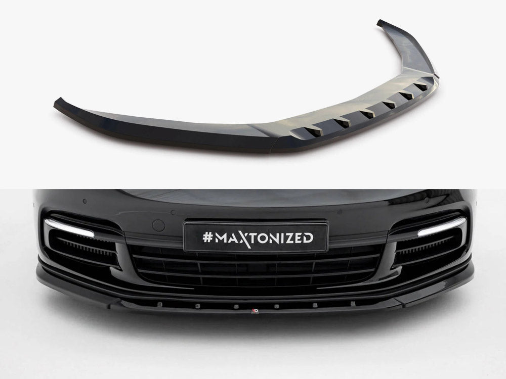 Front Splitter V.1 compatible with Porsche Panamera E-Hybrid / Panamera 4S 971