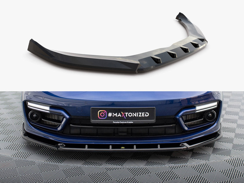 Front Splitter V.2 compatible with Porsche Panamera E-Hybrid 971 Facelift
