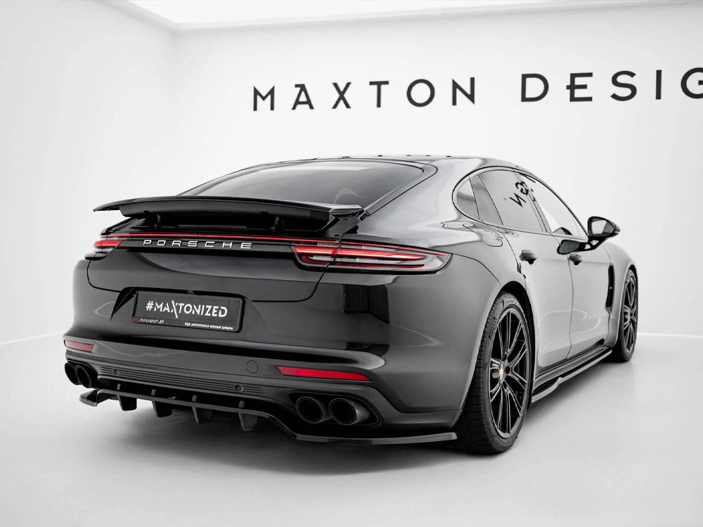 Rear Splitter (Vertical Bars) compatible with Porsche Panamera Turbo S E-Hybrid / Panamera E-Hybrid / Panamera 4S 971