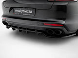 Rear Splitter (Vertical Bars) compatible with Porsche Panamera Turbo S E-Hybrid / Panamera E-Hybrid / Panamera 4S 971