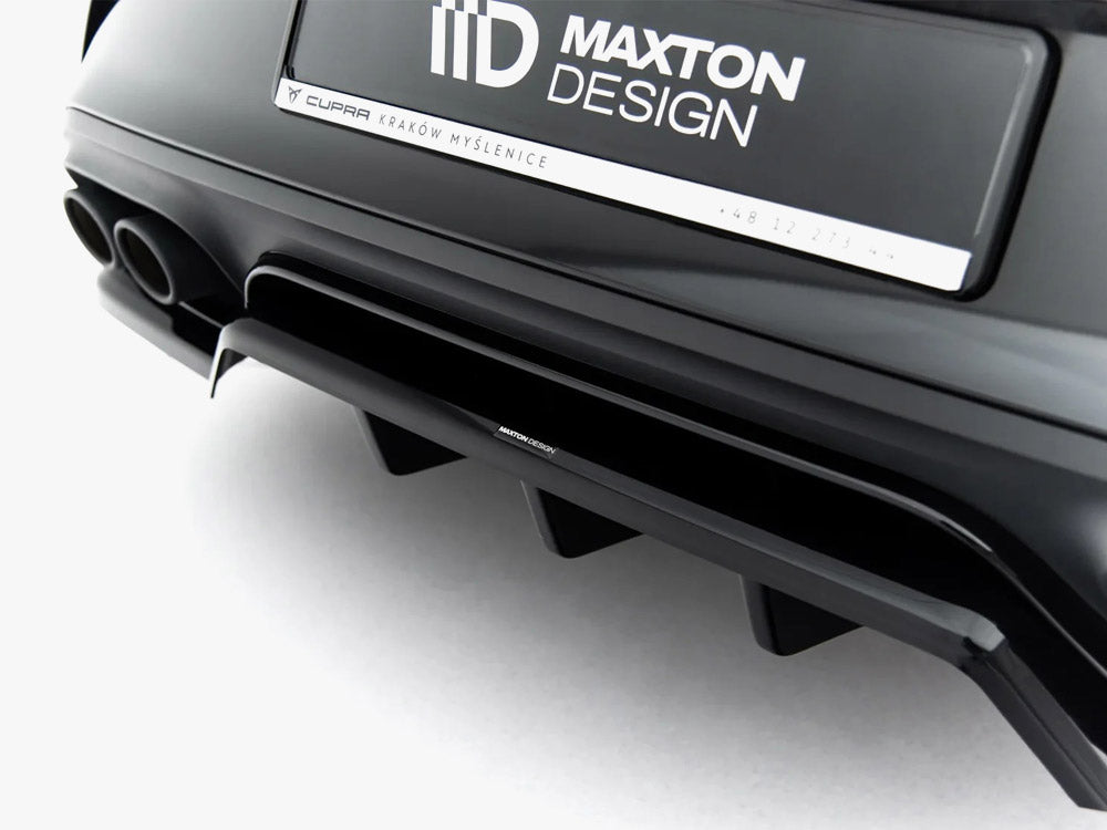 Rear Splitter (Vertical Bars) V.1 compatible with CUPRA Leon Hatchback Mk1 Facelift