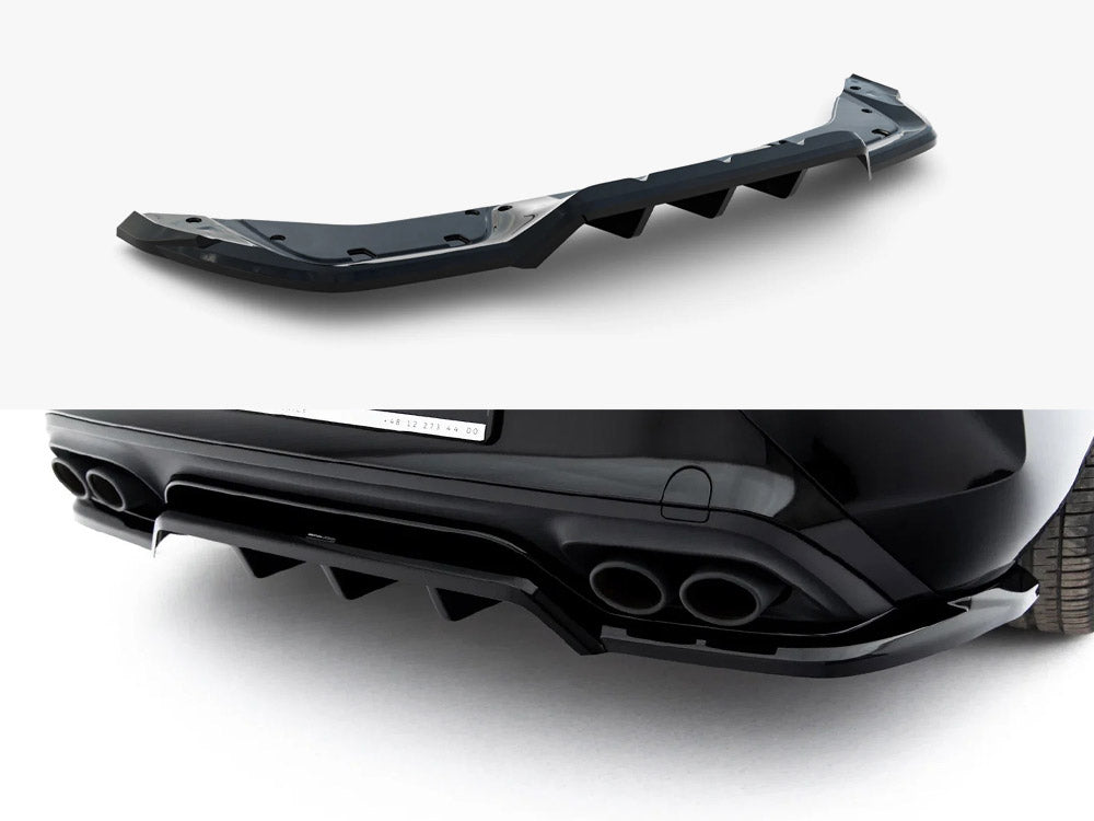 Rear Splitter (Vertical Bars) V.2 compatible with CUPRA Leon Hatchback Mk1 Facelift