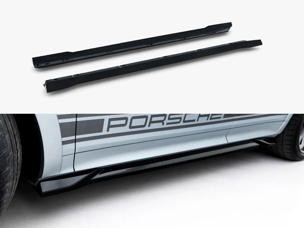 Side Skirt Diffusers compatible with Porsche Cayenne GTS / Turbo Sport Pack / Turbo E-Hybrid GT Pack Coupe Mk3 Facelift