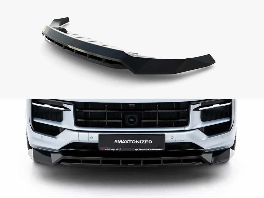 Front Splitter compatible with Porsche Cayenne GTS / Turbo Sport Pack / Turbo E-Hybrid GT Pack Coupe Mk3 Facelift