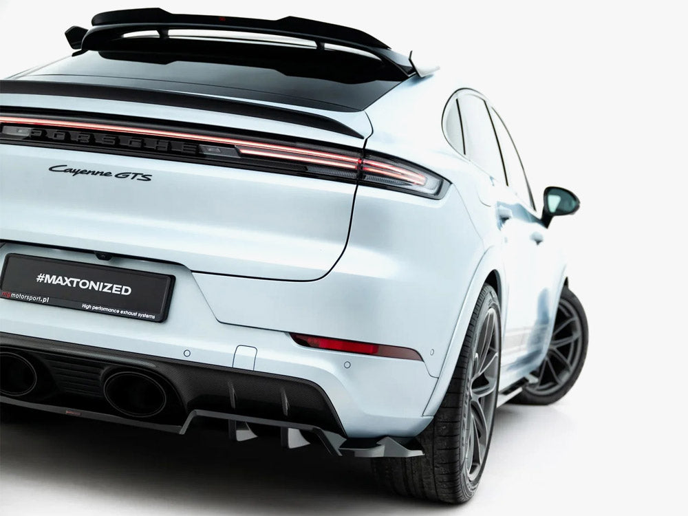 Rear Splitter (With Vertical Bars) compatible with Porsche Cayenne GTS / Turbo Sport Pack / Turbo E-Hybrid GT Pack Coupe Mk3 Facelift