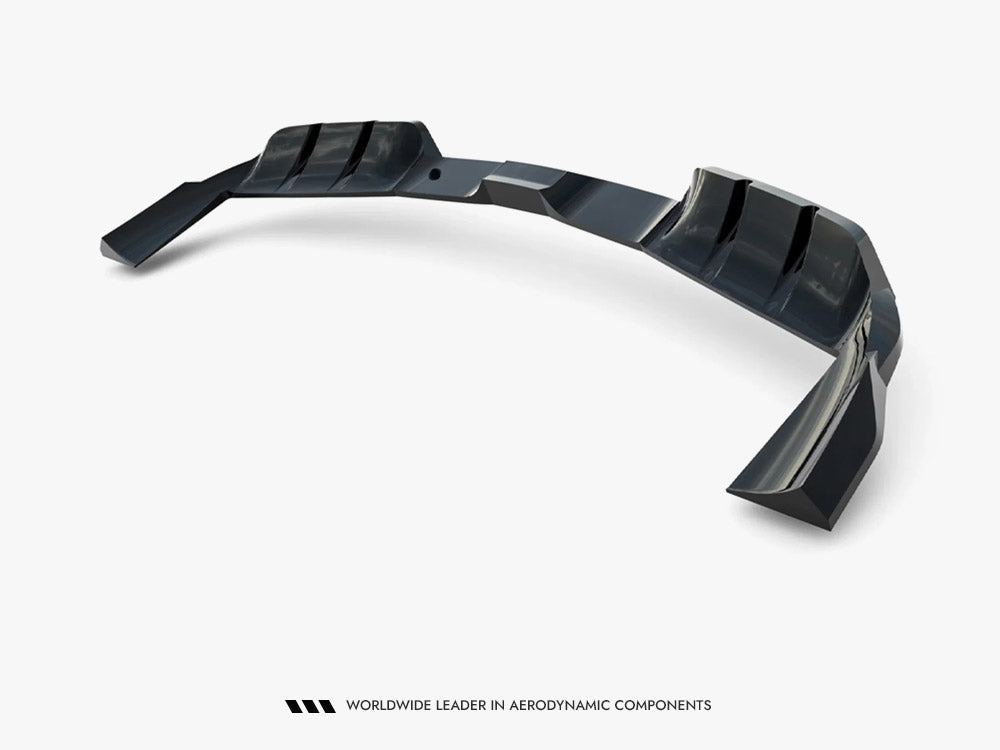 Rear Splitter (With Vertical Bars) compatible with Porsche Cayenne GTS / Turbo Sport Pack / Turbo E-Hybrid GT Pack Coupe Mk3 Facelift