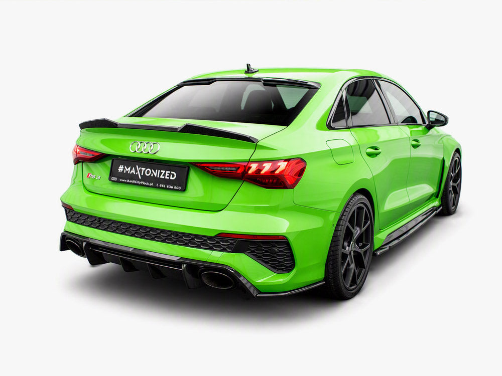 Carbon Fiber Rear Side Splitters V.2 compatible with Audi RS 3 Sedan 8Y