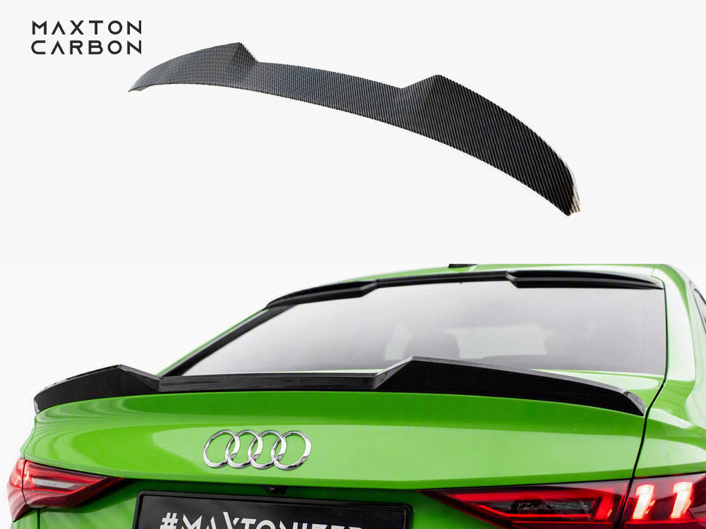 Carbon Fiber Tailgate Spoiler compatible with Audi RS 3 / S3 / A3 S Line / Standard Sedan 8Y