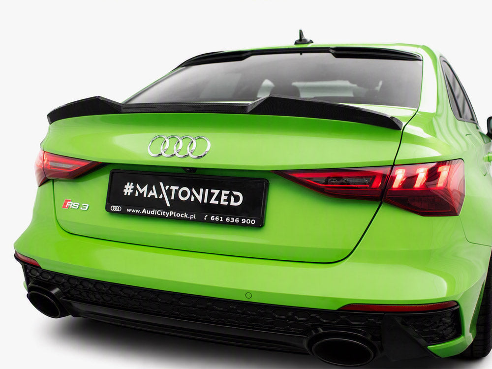 Carbon Fiber Tailgate Spoiler compatible with Audi RS 3 / S3 / A3 S Line / Standard Sedan 8Y