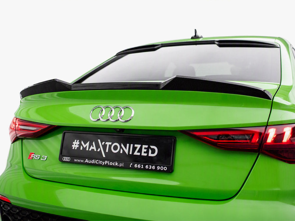 Carbon Fiber Tailgate Spoiler compatible with Audi RS 3 / S3 / A3 S Line / Standard Sedan 8Y