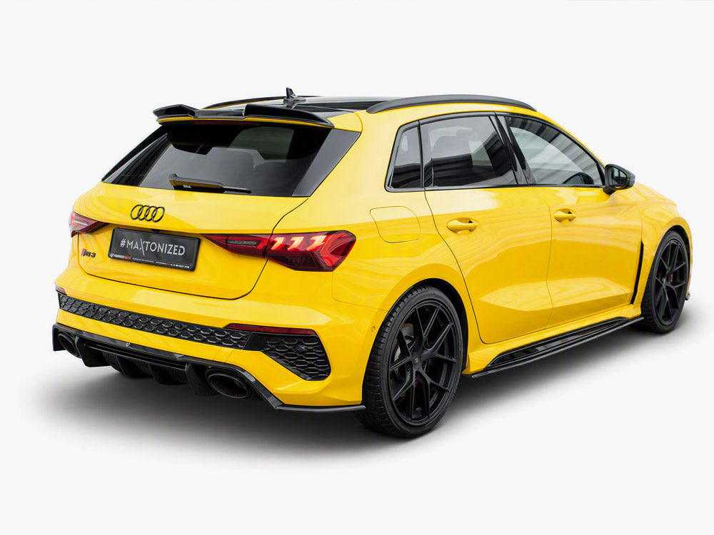 Carbon Fiber Rear Side Splitters compatible with Audi RS 3 Sportback 8Y