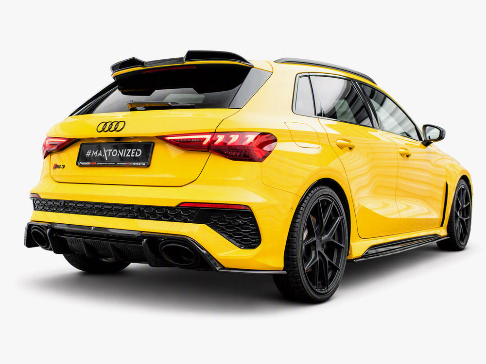 Carbon Fiber Rear Side Splitters compatible with Audi RS 3 Sportback 8Y