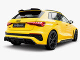 Carbon Fiber Rear Side Splitters compatible with Audi RS 3 Sportback 8Y