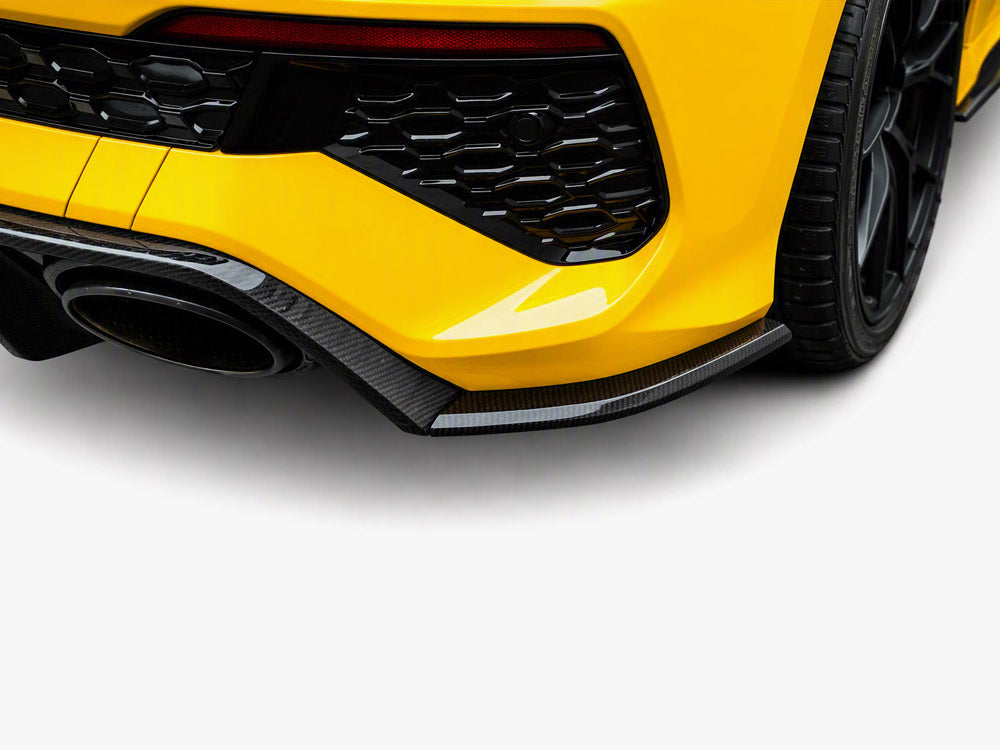 Carbon Fiber Rear Side Splitters compatible with Audi RS 3 Sportback 8Y