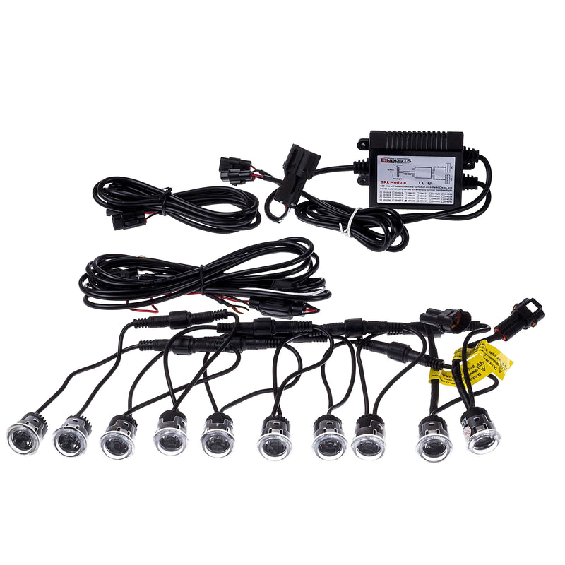 LED Daytime Running Lights - Bumper SET (Diameter: 23MM)