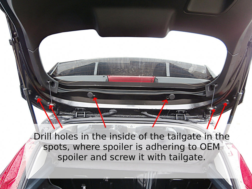 Roof Spoiler compatible with Ford Fiesta Mk7 (Focus RS Look)