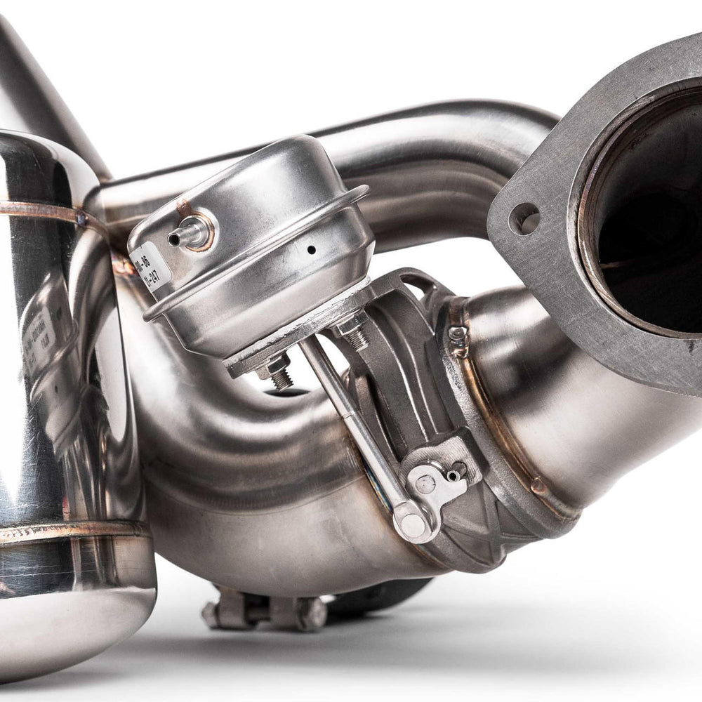 Fabspeed Porsche 718 GT4 RS Titanium Valvetronic X-Pipe Cat-Back Exhaust System (2022+)