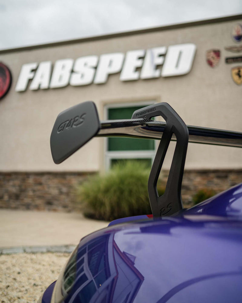 Fabspeed Porsche 718 GT4 RS CUP Car Style Wing Risers (2022+)