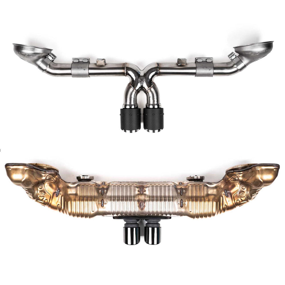 Fabspeed Porsche 992 GT3 / GT3 RS Supercup Cat-Back Exhaust System  NON Valved (2022+)