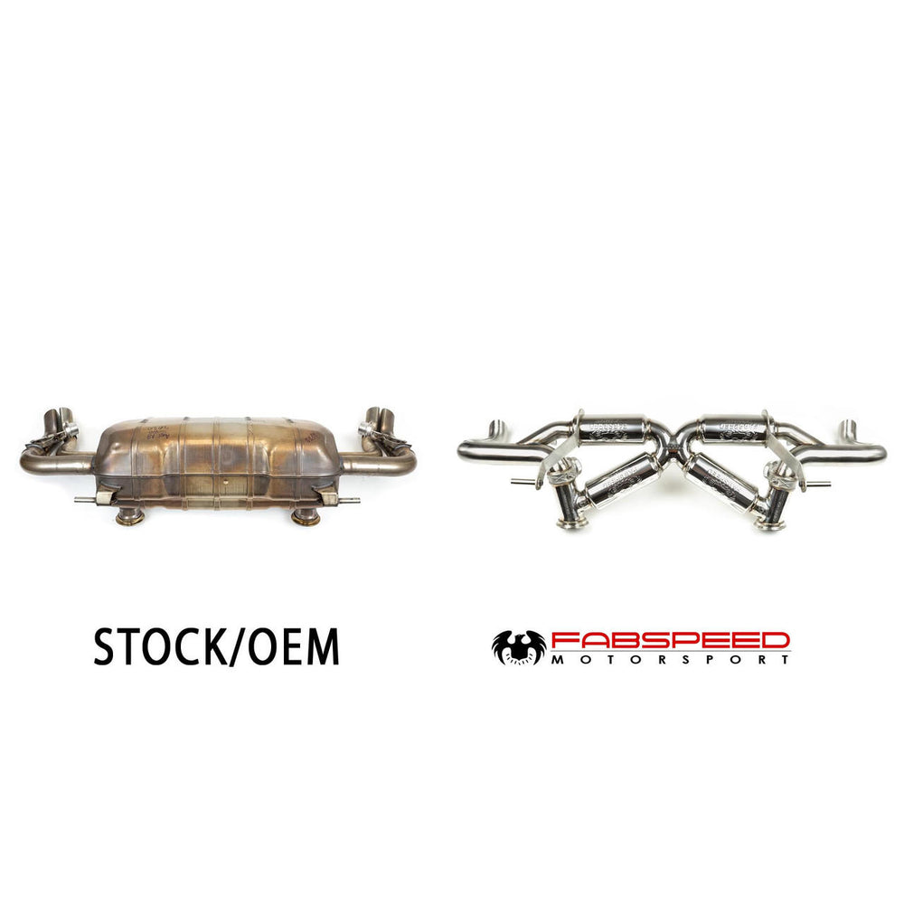 Fabspeed Audi R8 V10 Valvetronic Supersport X-Pipe Exhaust System (2019+)