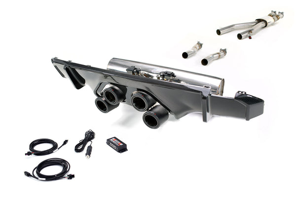 BMW M4 G82 G83 (2021 on) Centre Exit Sport Exhaust with Sound Architect™ Inc. Carbon Diffusor Kit with OR without OPF delete pipes.