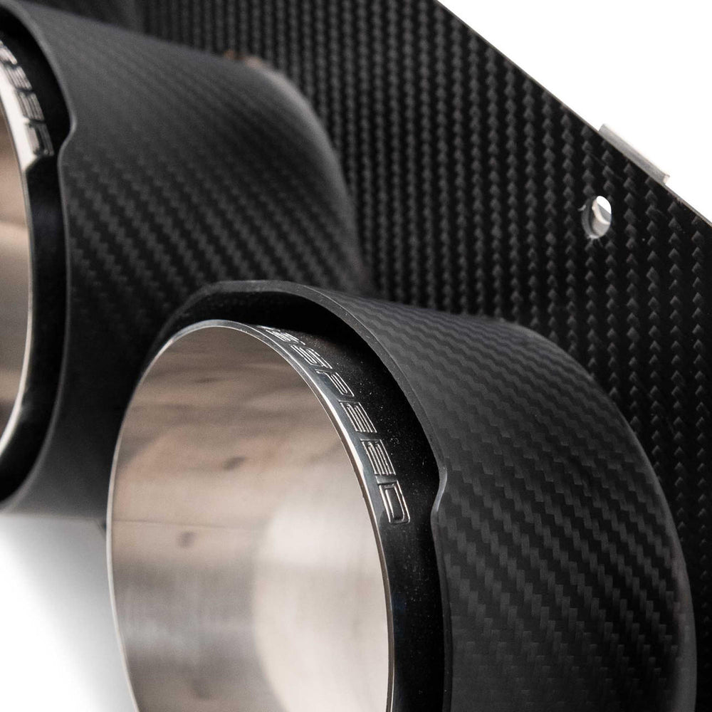 Fabspeed Chevrolet Corvette C8 Z06 Carbon Fiber Quad Tips (2023+)
