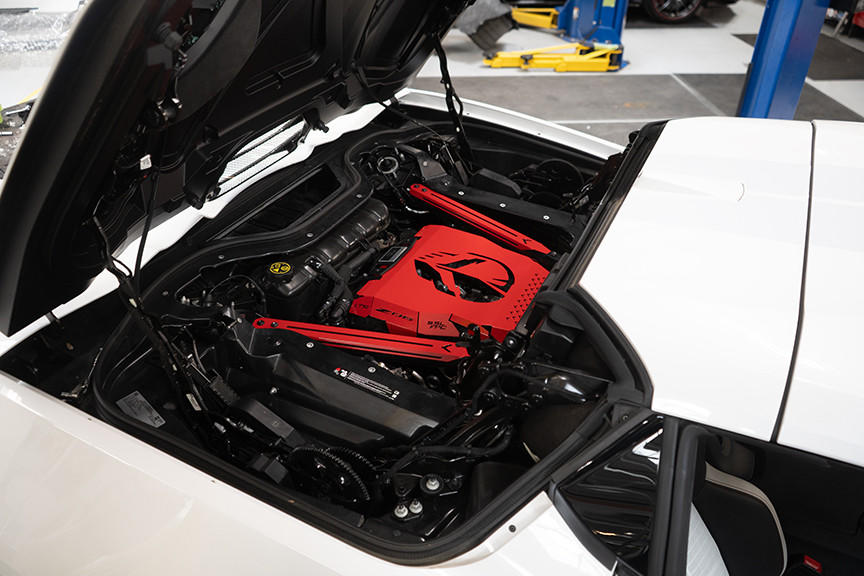 Fabspeed Corvette C8 Z06 Red Engine Cover