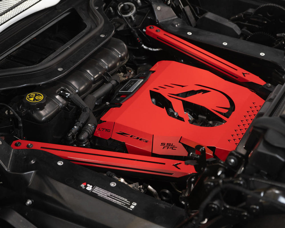 Fabspeed Corvette C8 Z06 Red Engine Cover