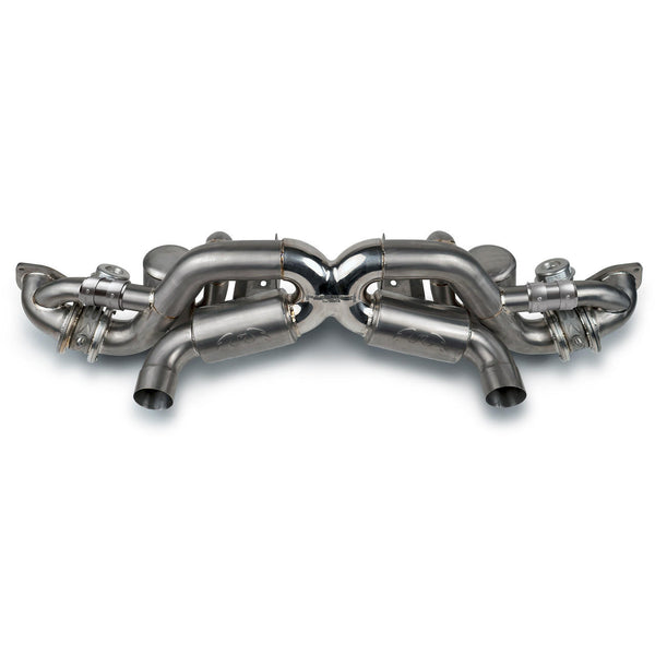 Fabspeed Porsche 718 GT4 RS Titanium Valvetronic X-Pipe Cat-Back Exhaust System (2022+)