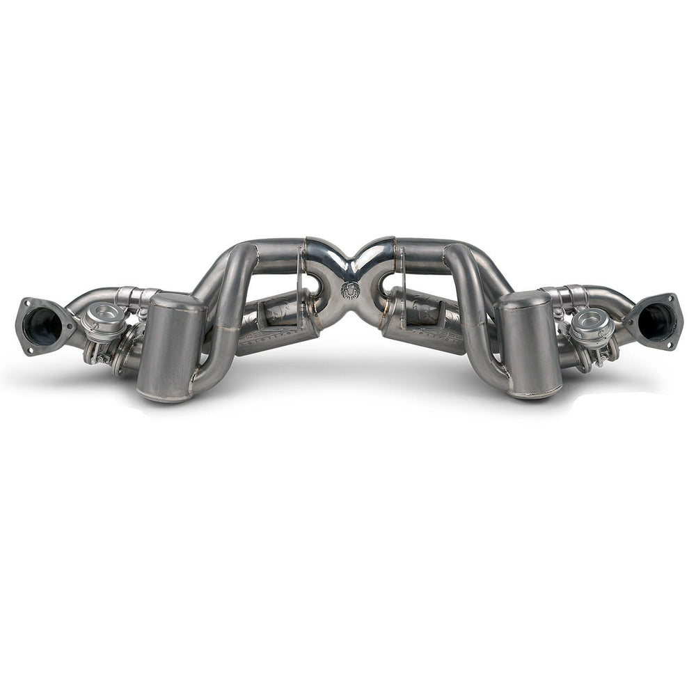 Fabspeed Porsche 718 GT4 RS Titanium Valvetronic X-Pipe Cat-Back Exhaust System (2022+)