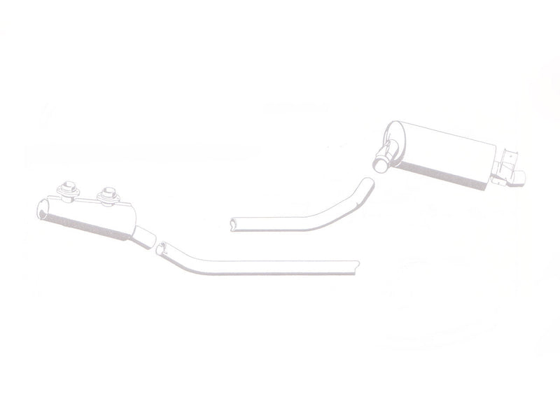 Mercedes 300 SL Coupe OR Roadster (W198) Stainless Steel Exhaust (1954-63)