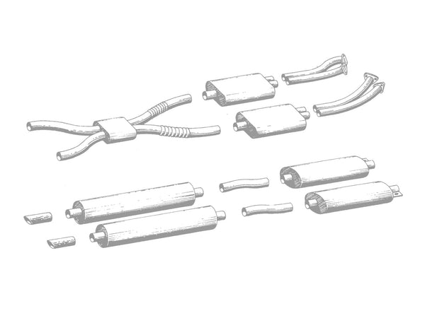 Aston Martin DBS V8 (Injection) Stainless Steel Exhaust (1969-72)